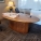 Oval Birds Eye Maple Conference Boardroom Table 78x48